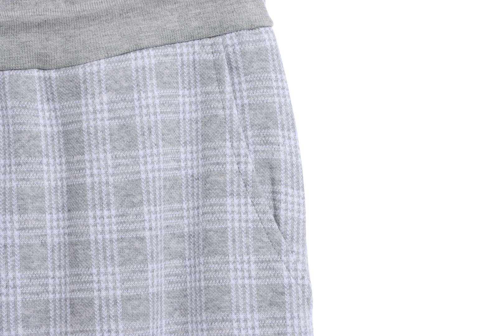(Special offer) Thom Browne Check Jacquard Trousers Grey