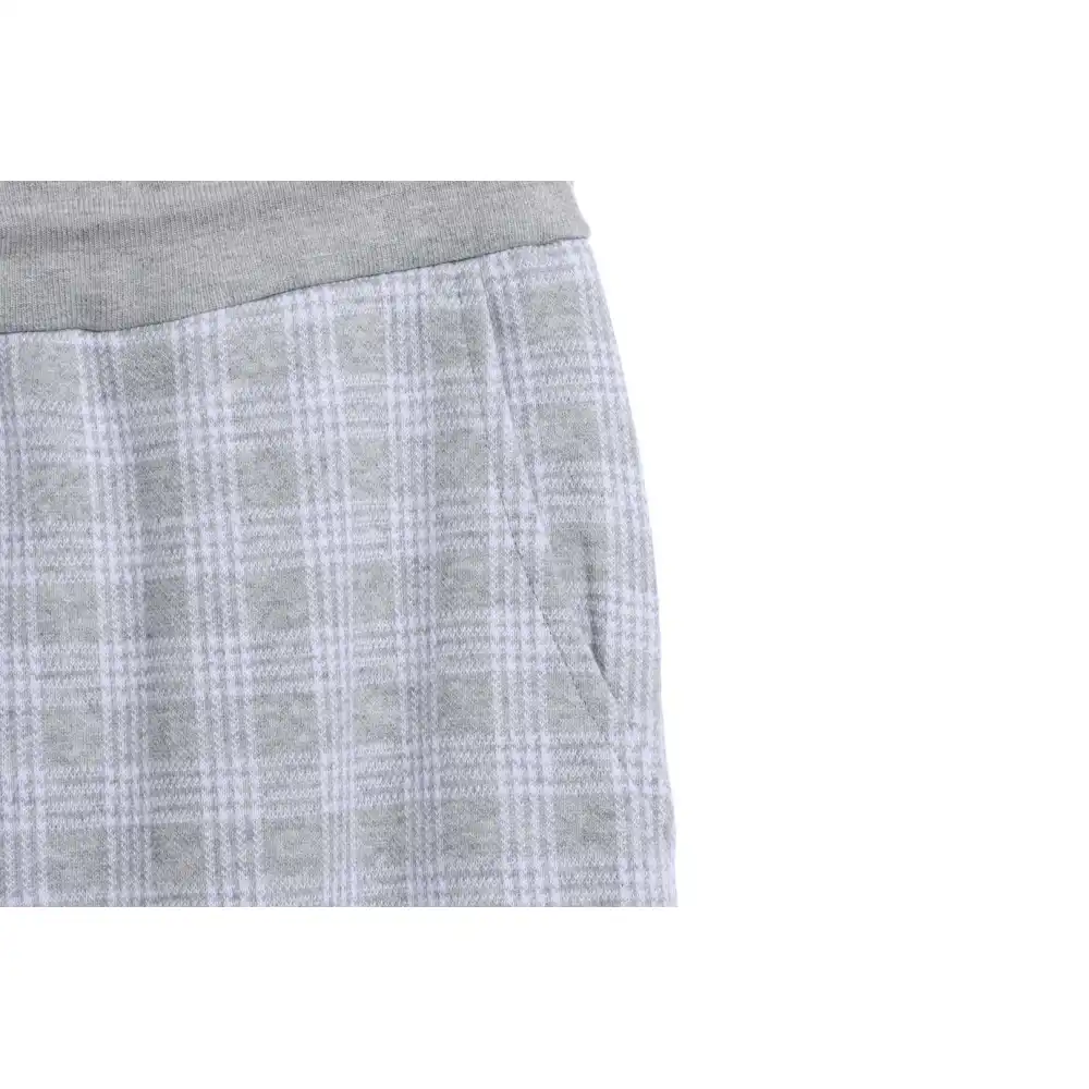 (Special offer) Thom Browne Check Jacquard Trousers Grey