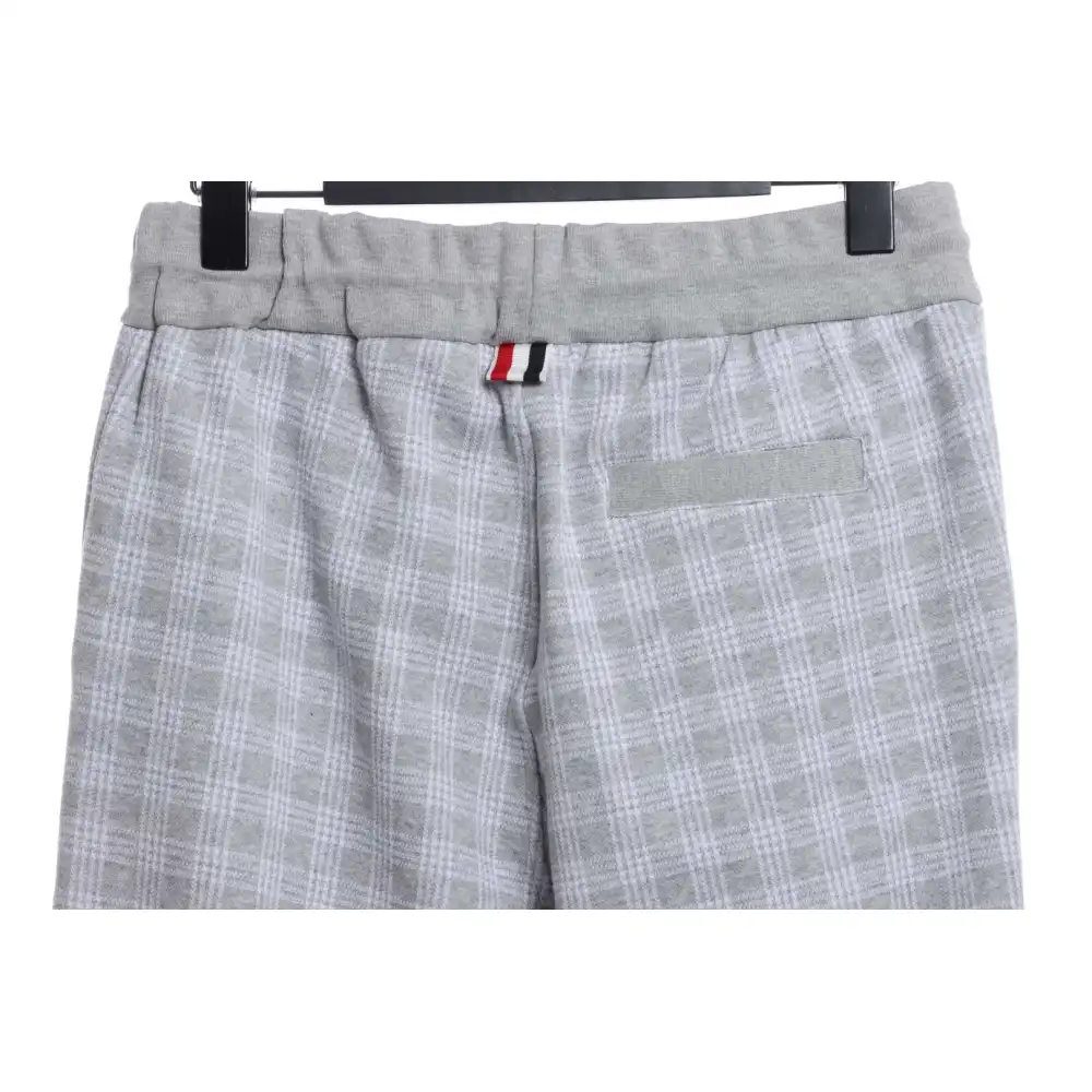 (Special offer) Thom Browne Check Jacquard Trousers Grey