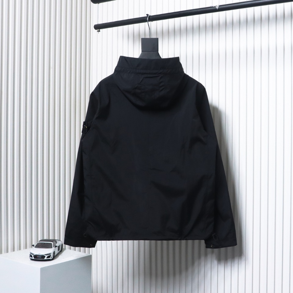 Stone Island 21Fw Arm Island Logo 3L Tc Hooded Jacket