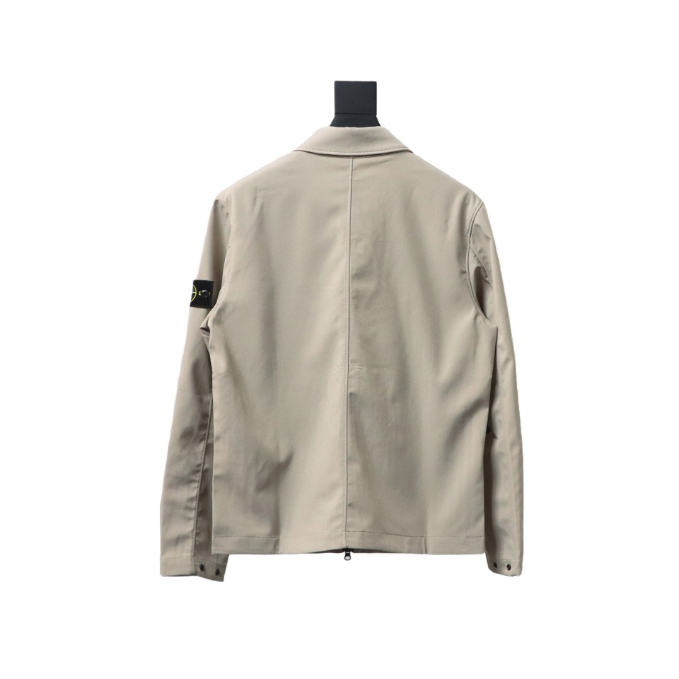 Stone Island 23ss Solid Color Jacket Beige