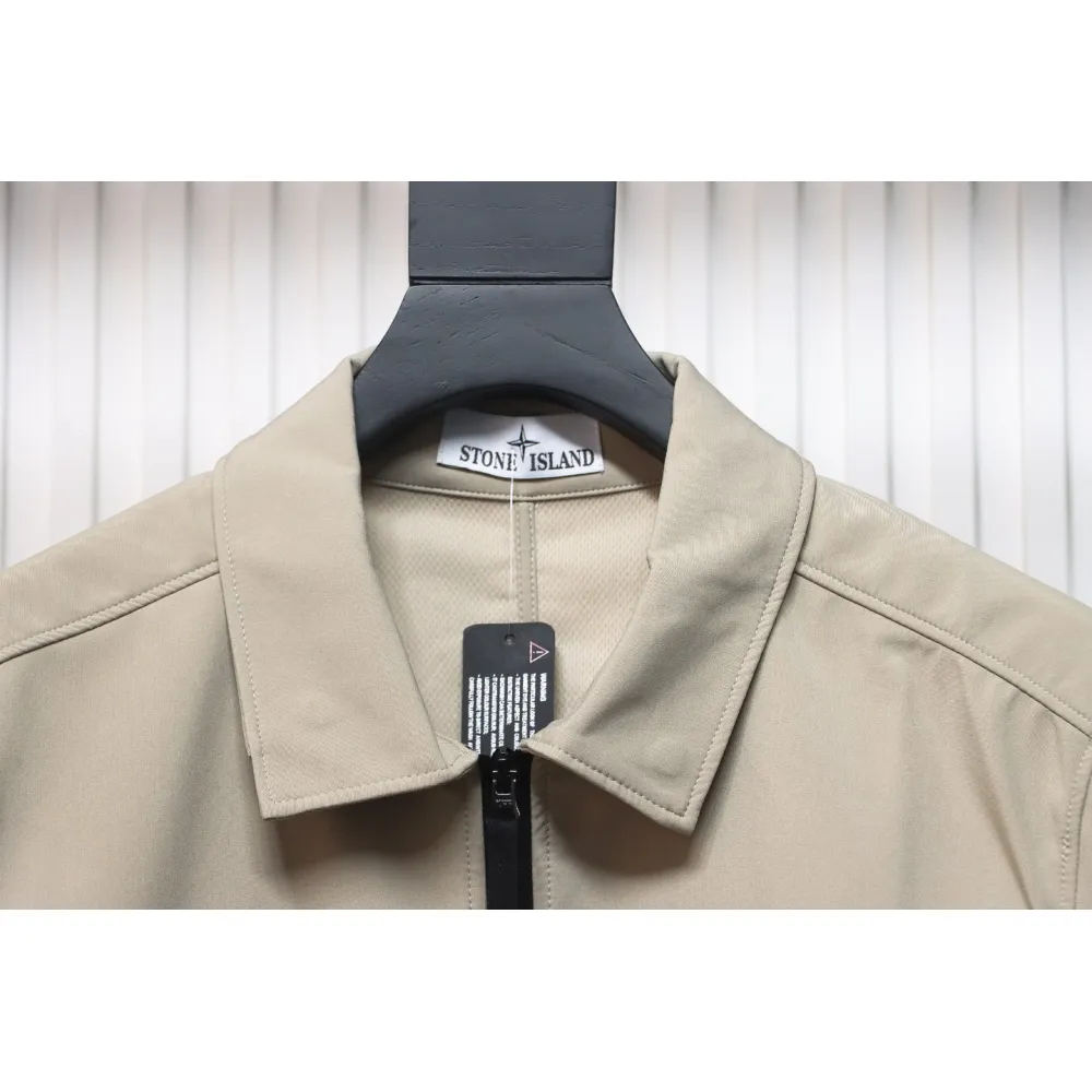 Stone Island 23ss Solid Color Jacket Beige