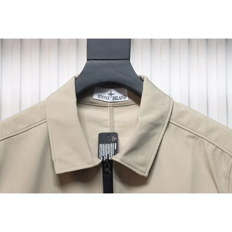 Stone Island 23ss Solid Color Jacket Beige