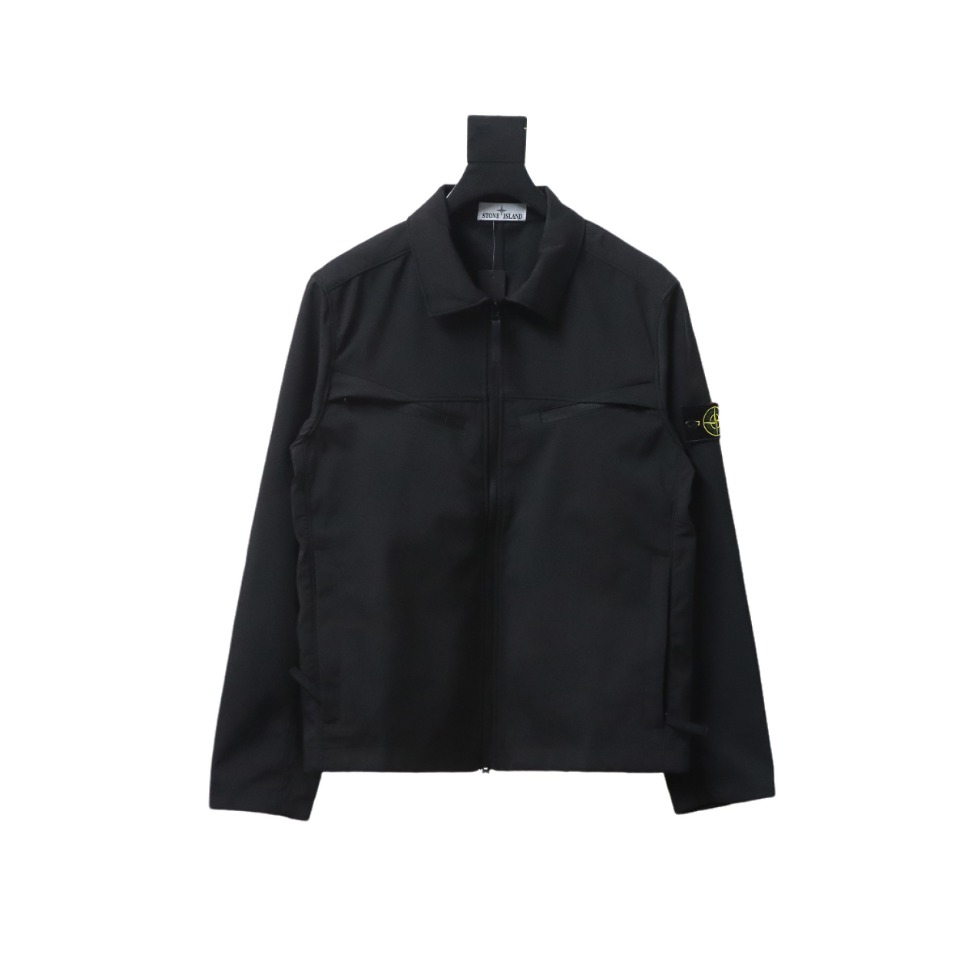 Stone Island 23ss Solid Color Jacket Black