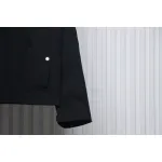 Stone Island 24Fw Star Logo Embroidered Laminated Shirt Jacket Black