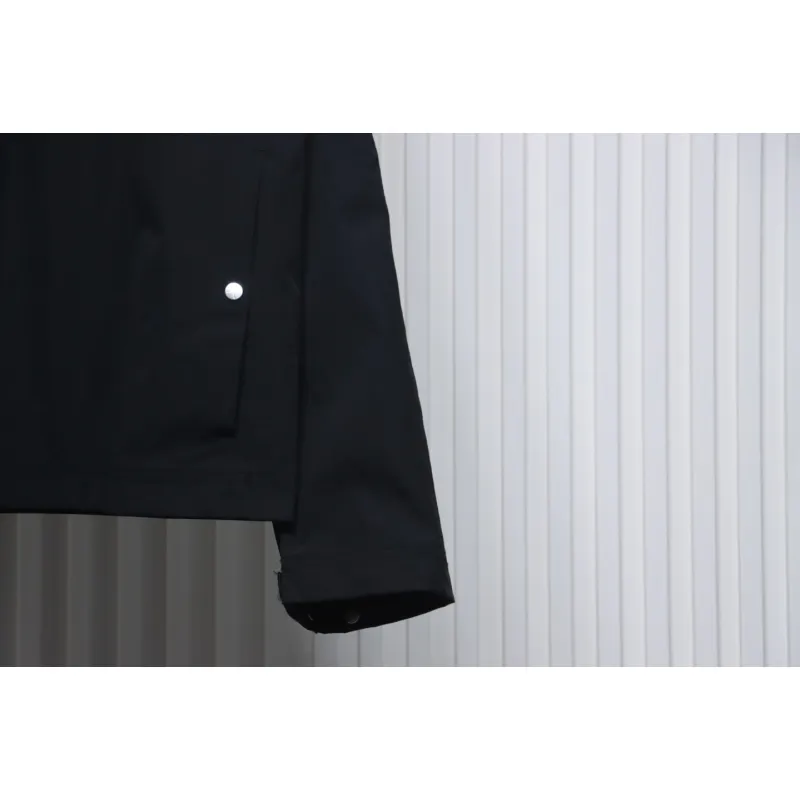 Stone Island 24Fw Star Logo Embroidered Laminated Shirt Jacket Black