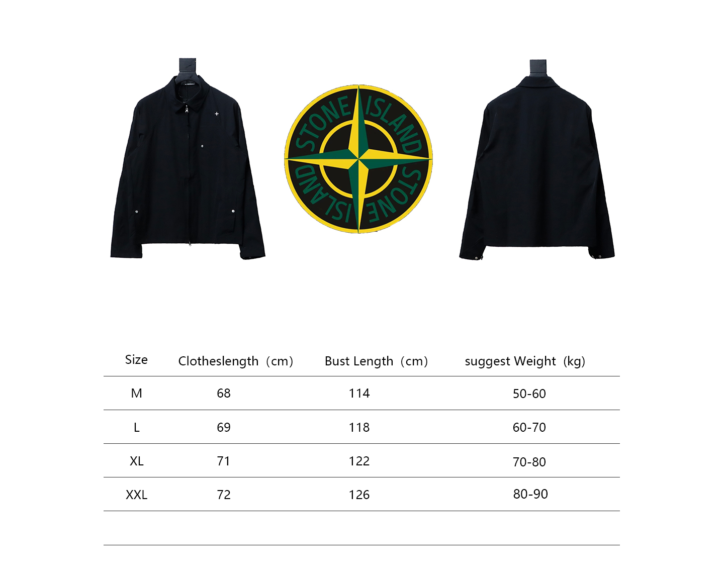 Stone Island 24Fw Star Logo Embroidered Laminated Shirt Jacket Black