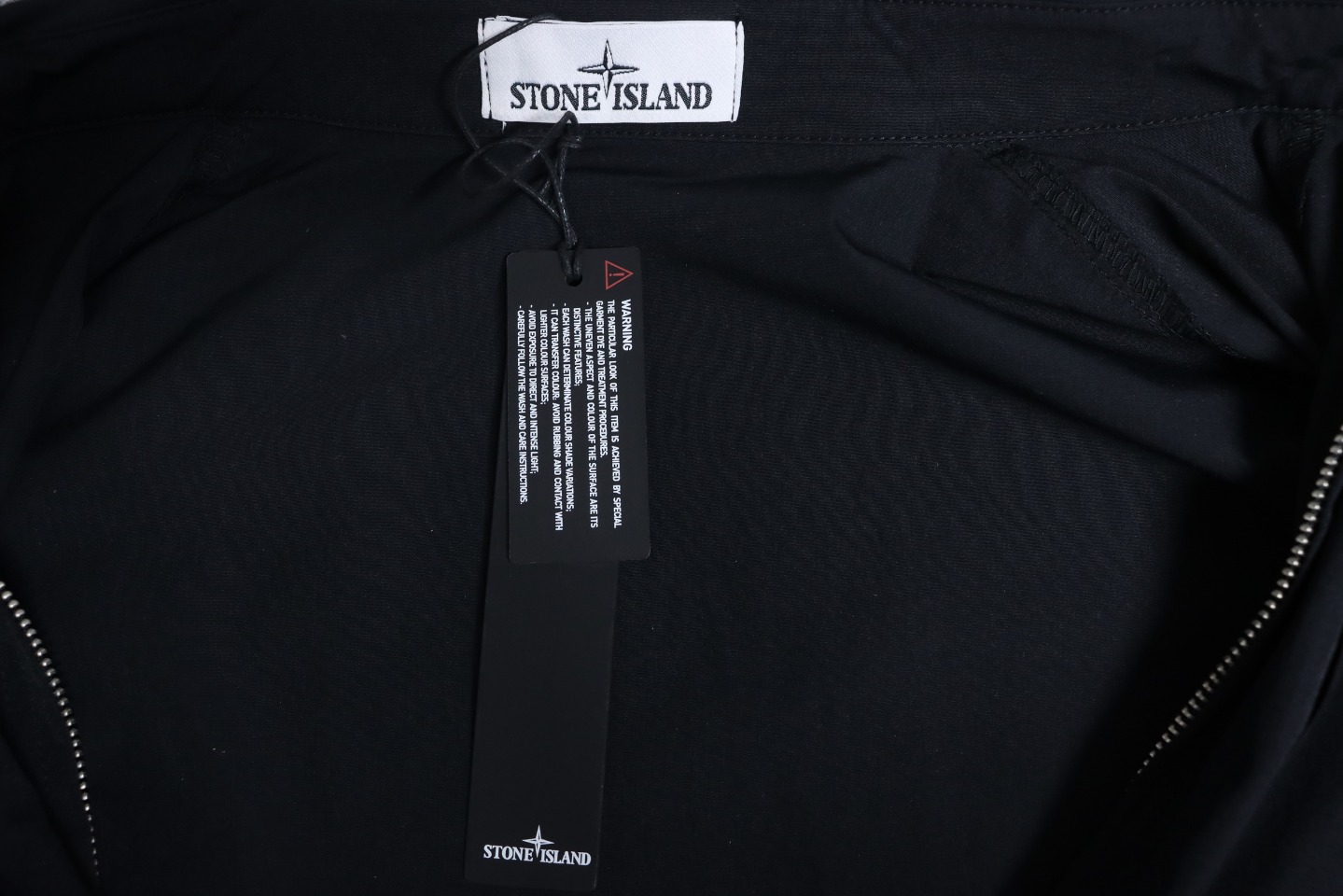 Stone Island 24Fw Star Logo Embroidered Laminated Shirt Jacket Black