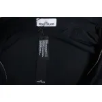 Stone Island 24Fw Star Logo Embroidered Laminated Shirt Jacket Black