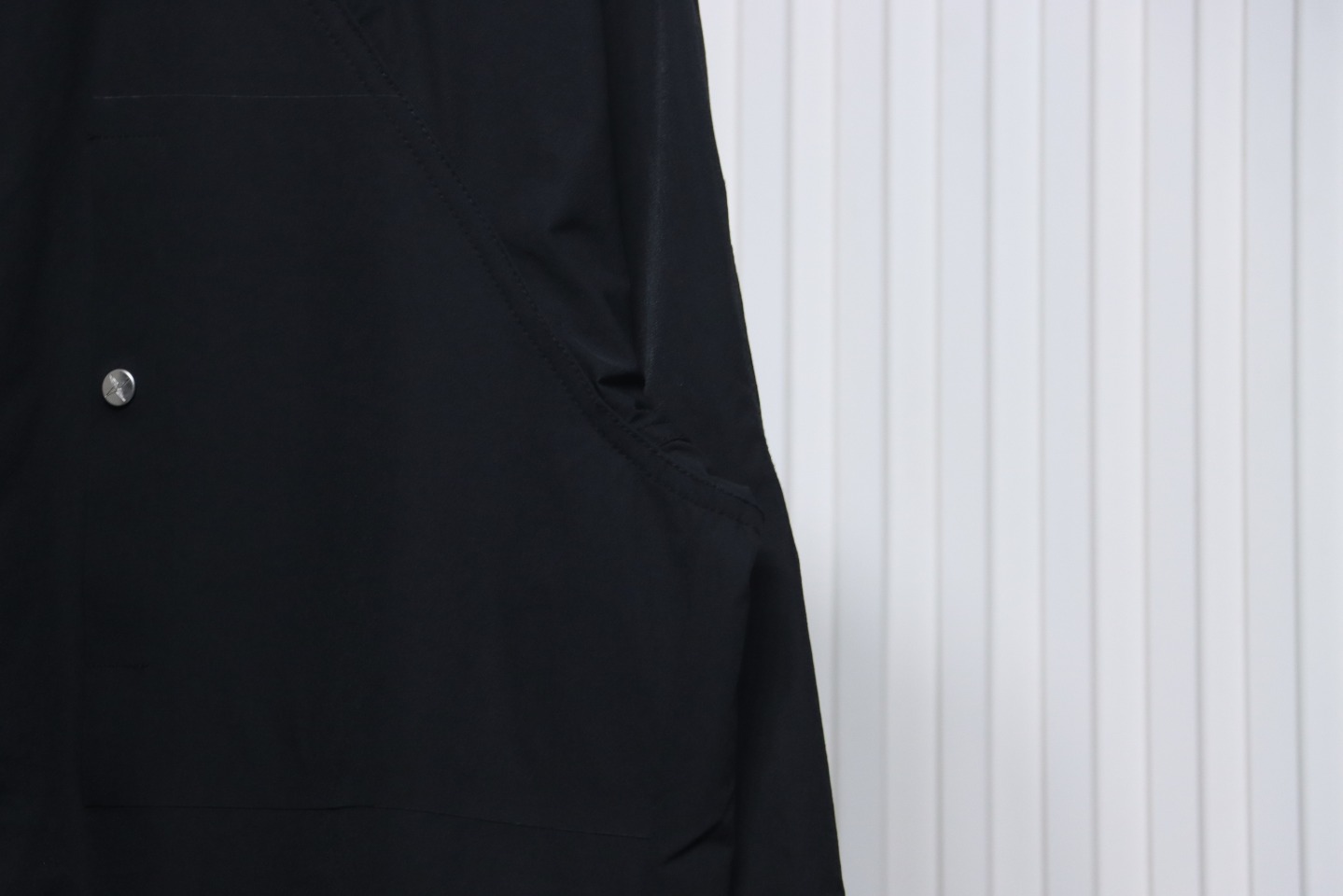 Stone Island 24Fw Star Logo Embroidered Laminated Shirt Jacket Black