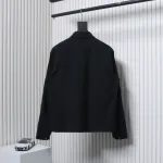 Stone Island 24Fw Star Logo Embroidered Laminated Shirt Jacket Black