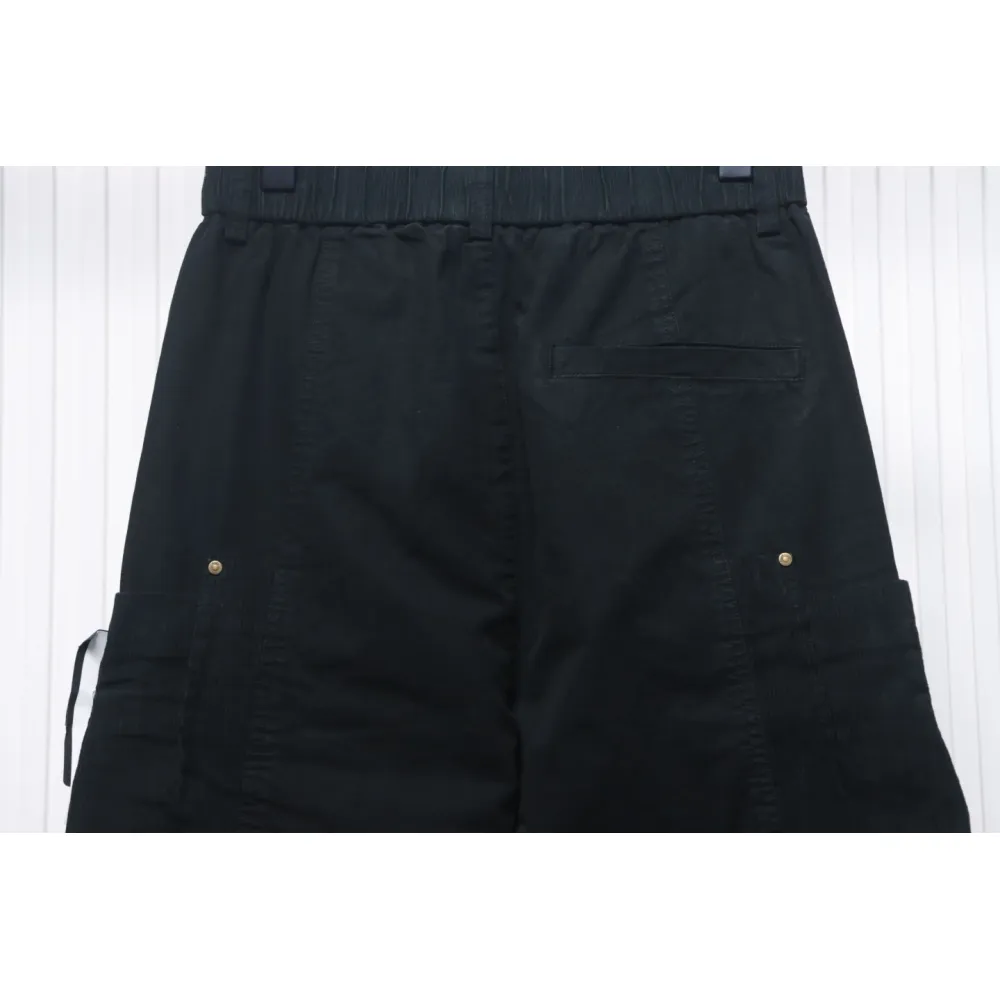 Stone Island Big Pocket Cotton Outdoor Overalls Black