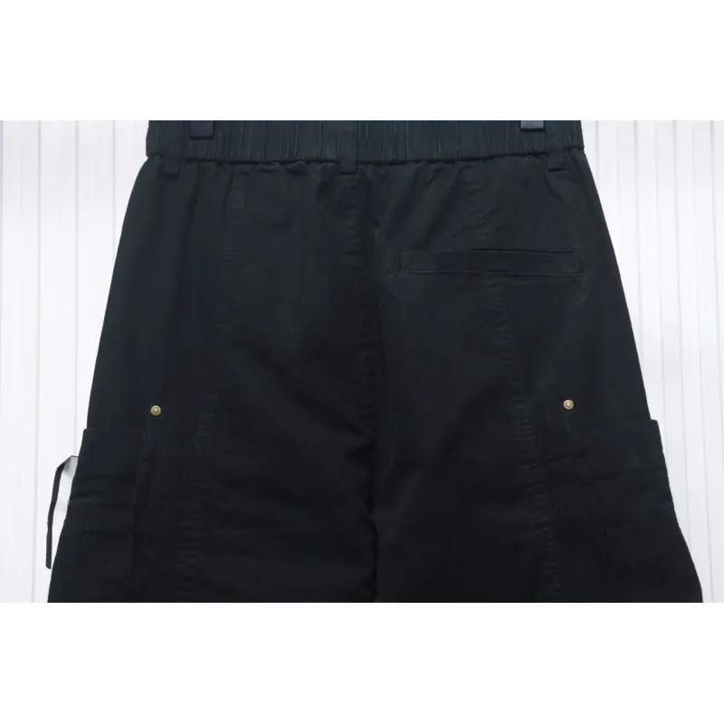 Stone Island Big Pocket Cotton Outdoor Overalls Black