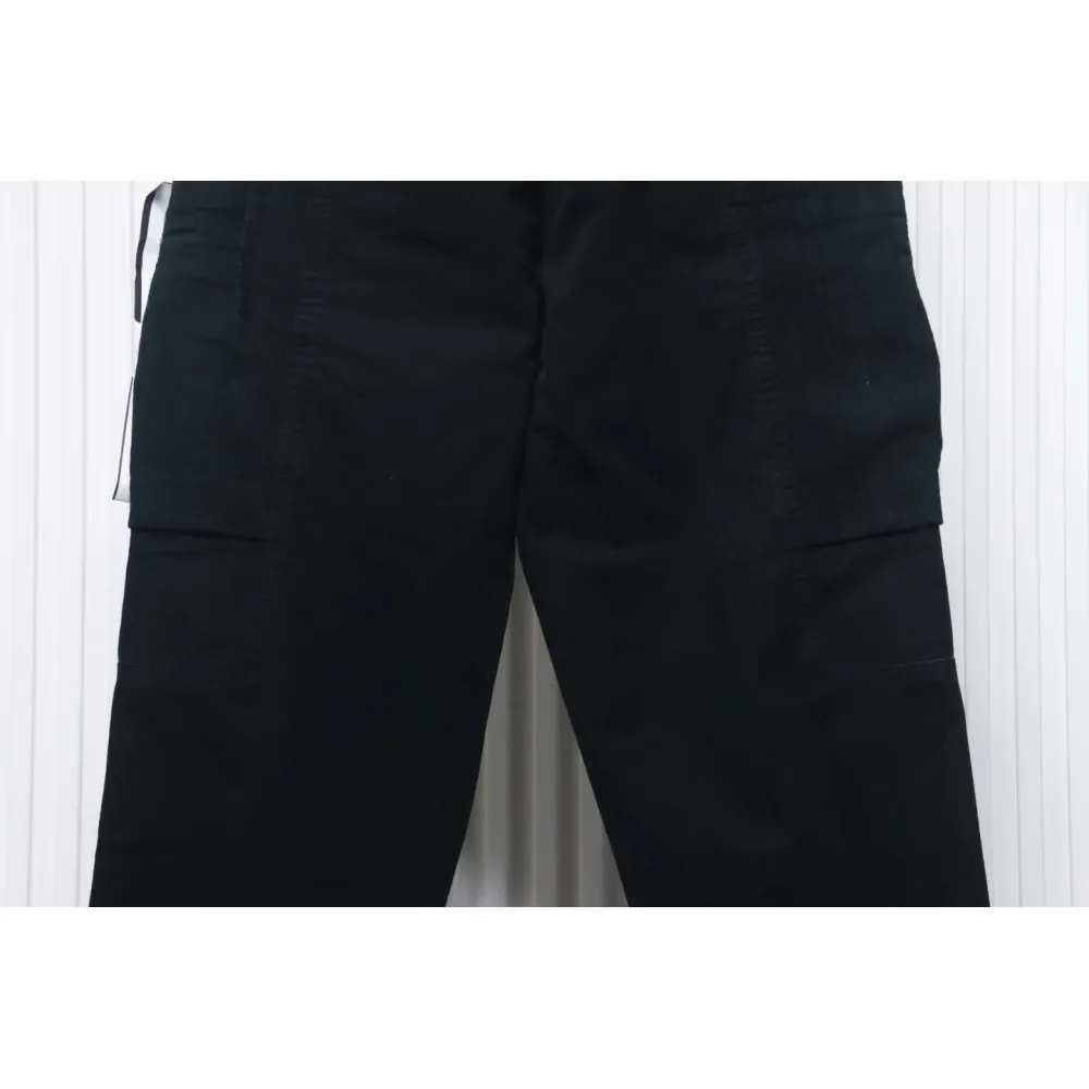 Stone Island Big Pocket Cotton Outdoor Overalls Black