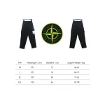 Stone Island Big Pocket Cotton Outdoor Overalls Black