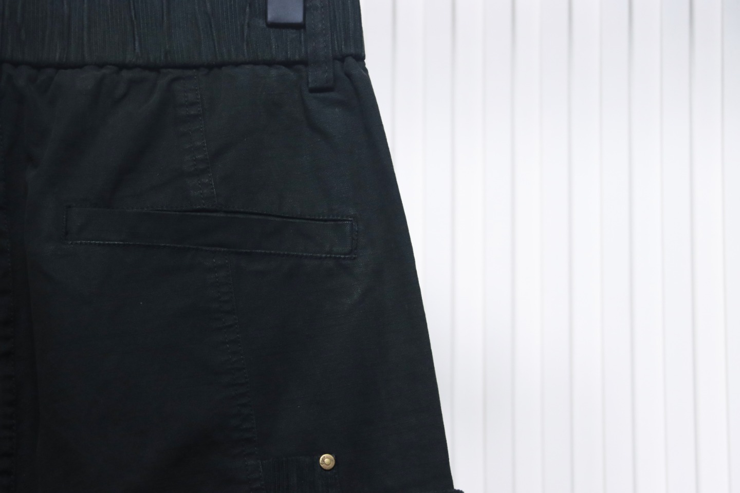 Stone Island Big Pocket Cotton Outdoor Overalls Black