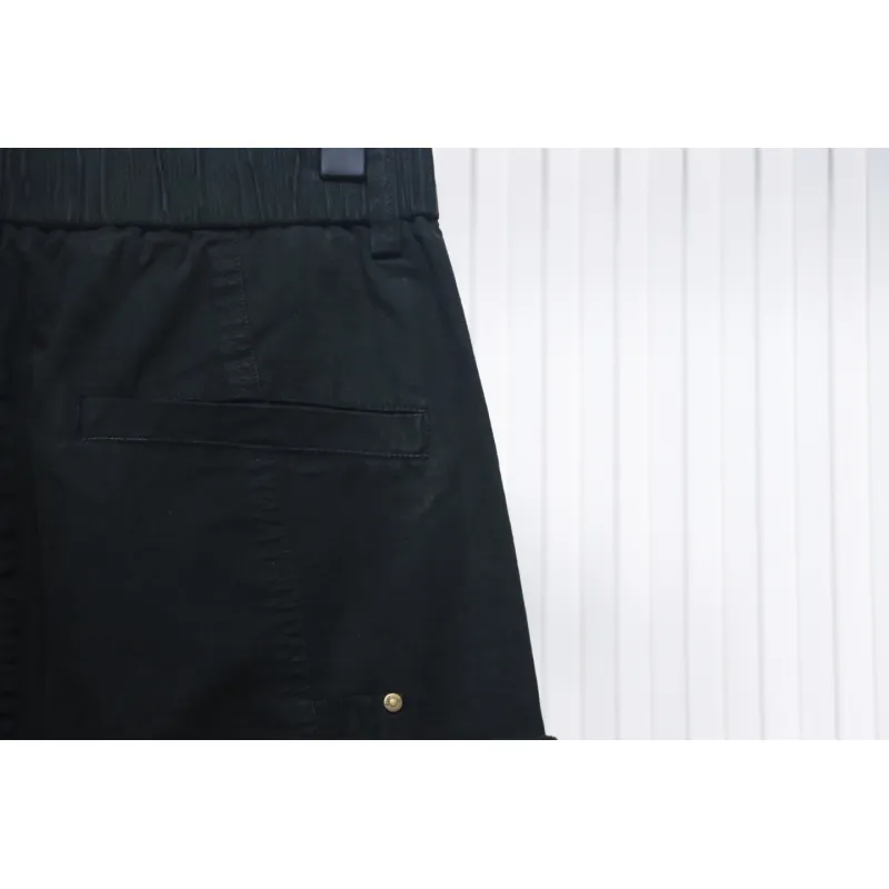 Stone Island Big Pocket Cotton Outdoor Overalls Black