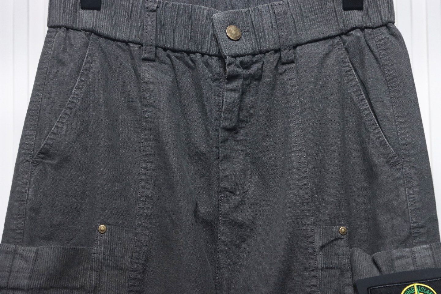 Stone Island Big Pocket Cotton Outdoor Overalls Grey