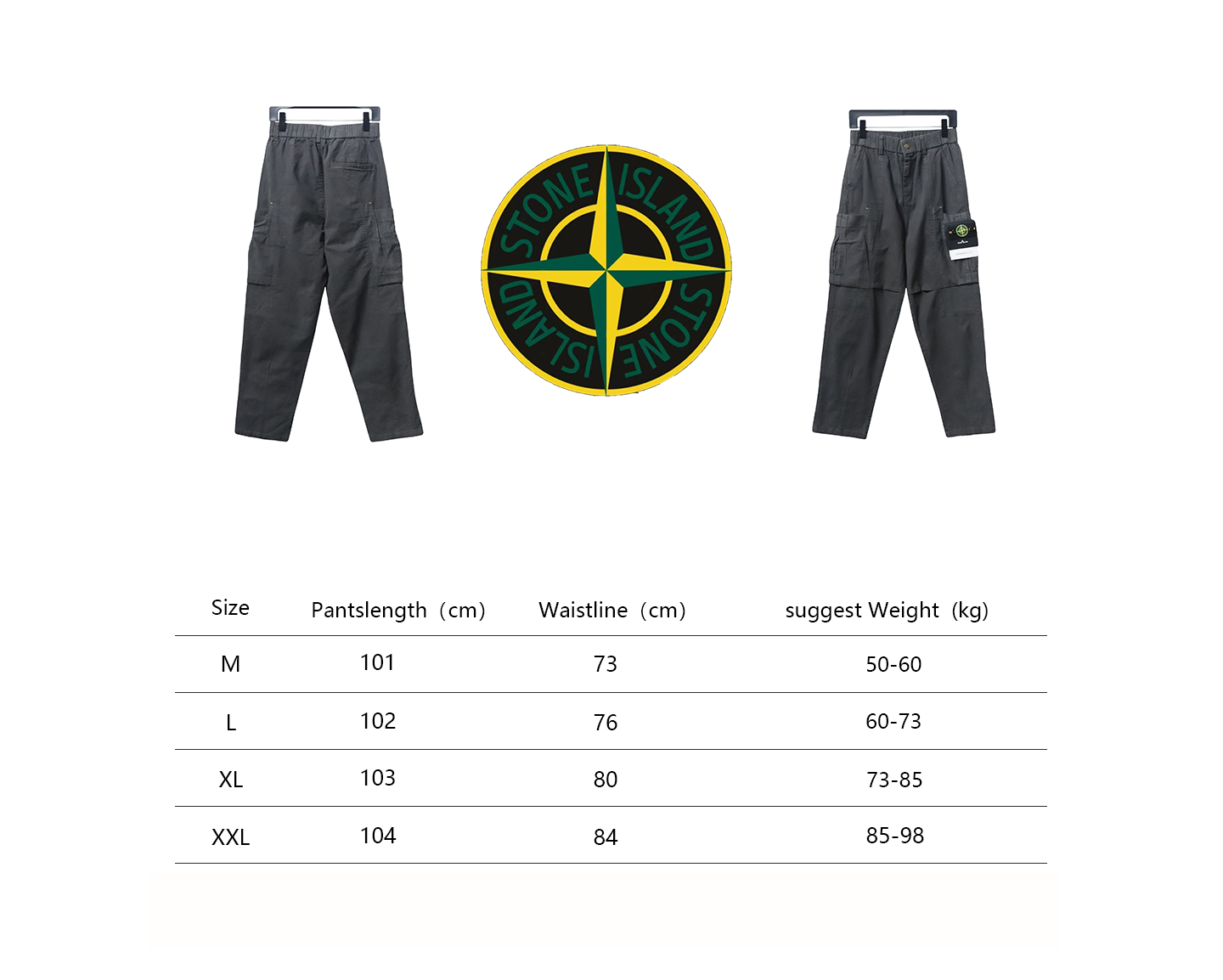 Stone Island Big Pocket Cotton Outdoor Overalls Grey