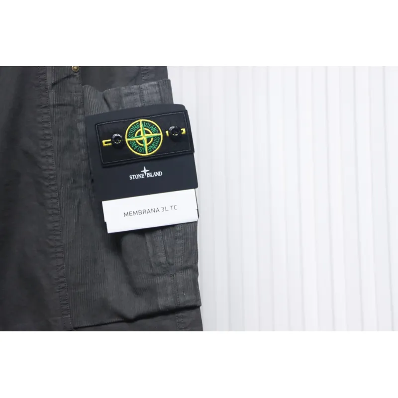Stone Island Big Pocket Cotton Outdoor Overalls Grey