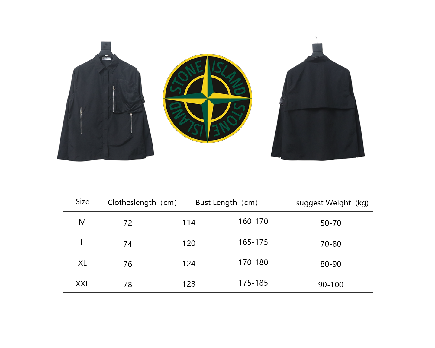 Stone Island Black Label Multi Zip Shirt Jacket