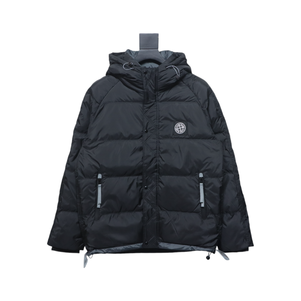 Stone Island Classic Small Label Down Black