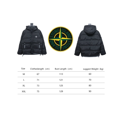 Stone Island Classic Small Label Down Black 02