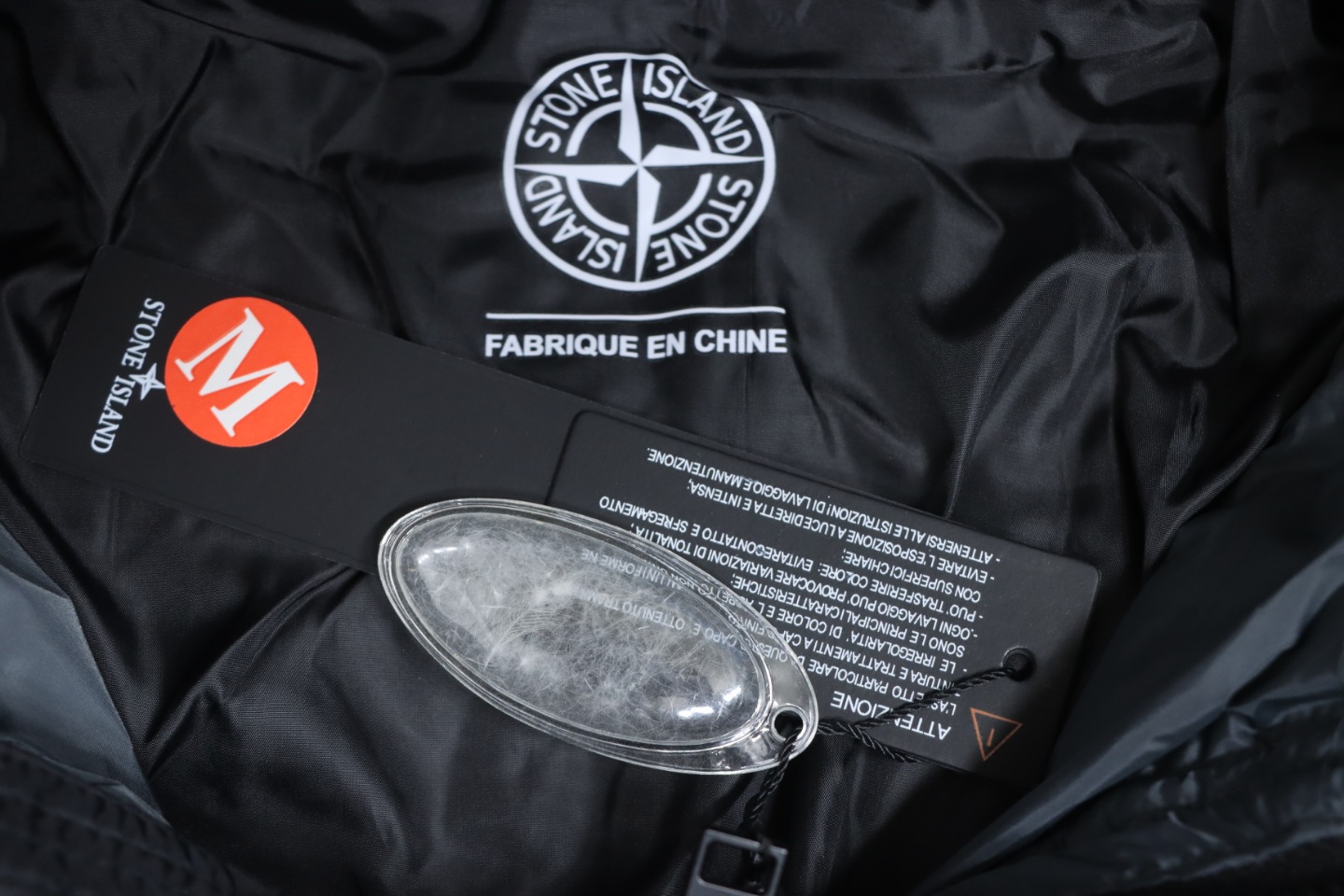 Stone Island Classic Small Label Down Black