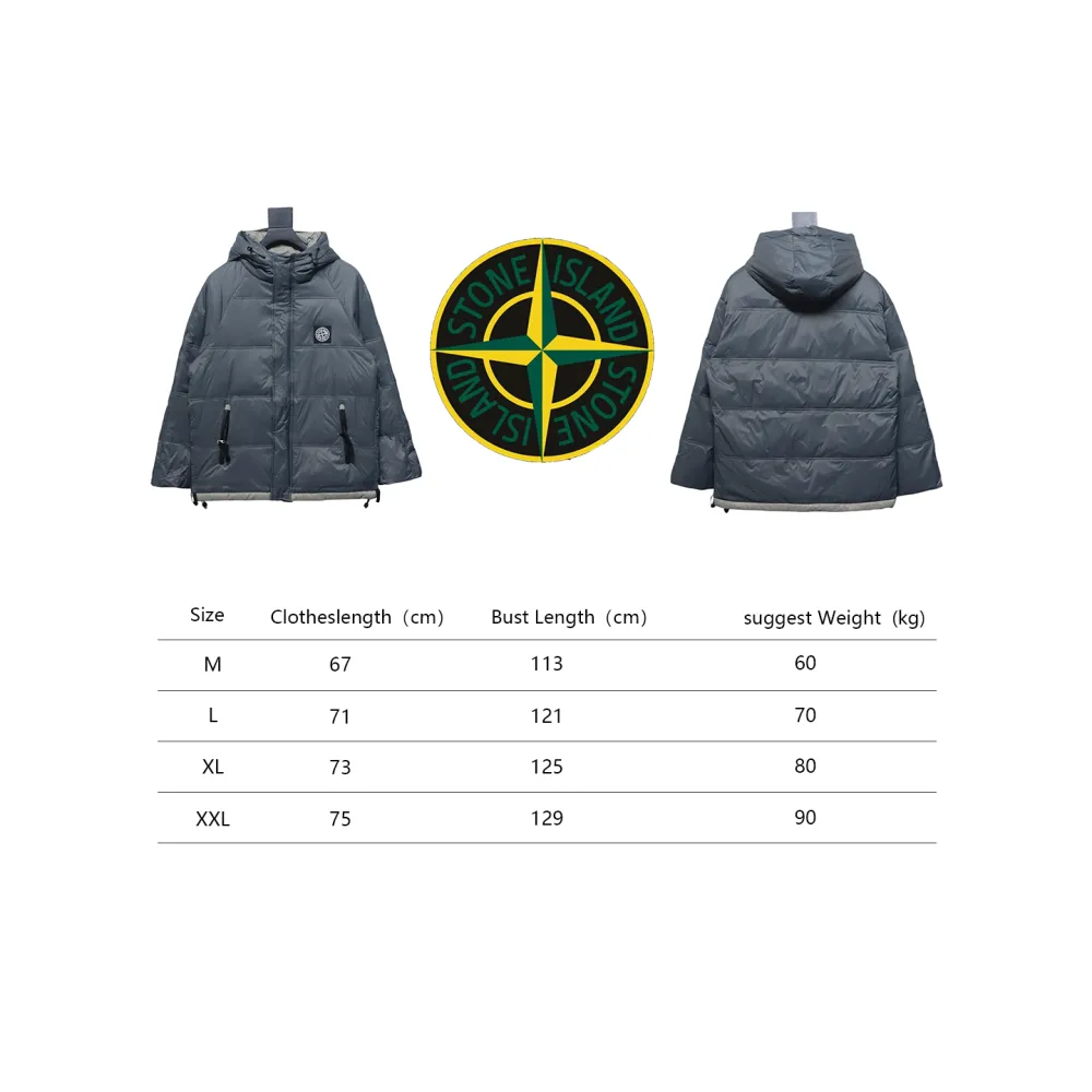 Stone Island Classic Small Label Down Grey