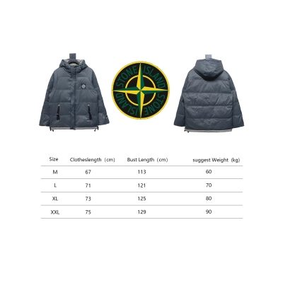 Stone Island Classic Small Label Down Grey 02