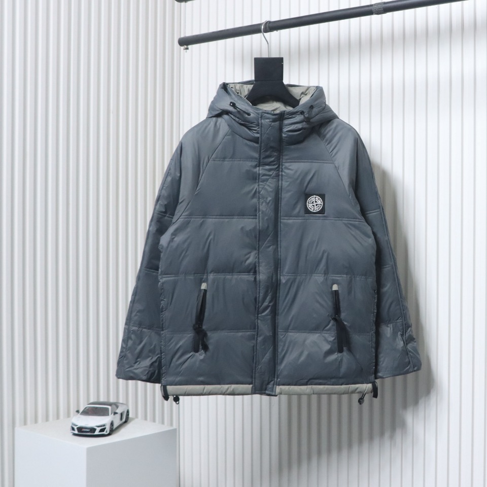 Stone Island Classic Small Label Down Grey