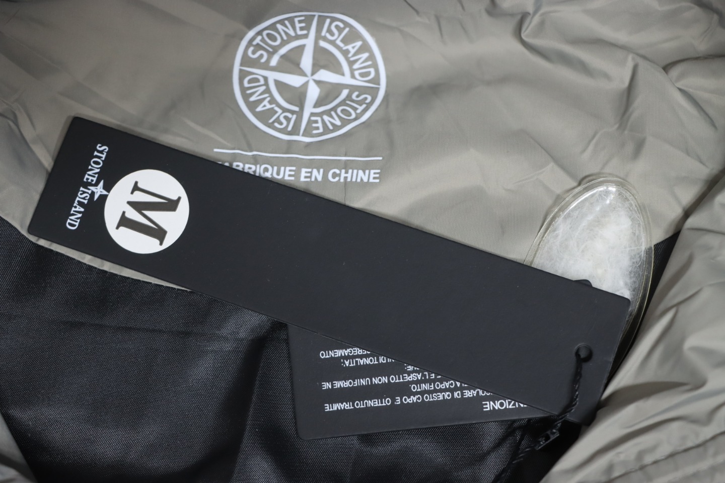 Stone Island Classic Small Label Down Grey