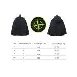 Stone Island Logo Armband Logo Solid Color Zip-Up Work Hooded Down Jacket