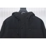 Stone Island Logo Armband Logo Solid Color Zip-Up Work Hooded Down Jacket