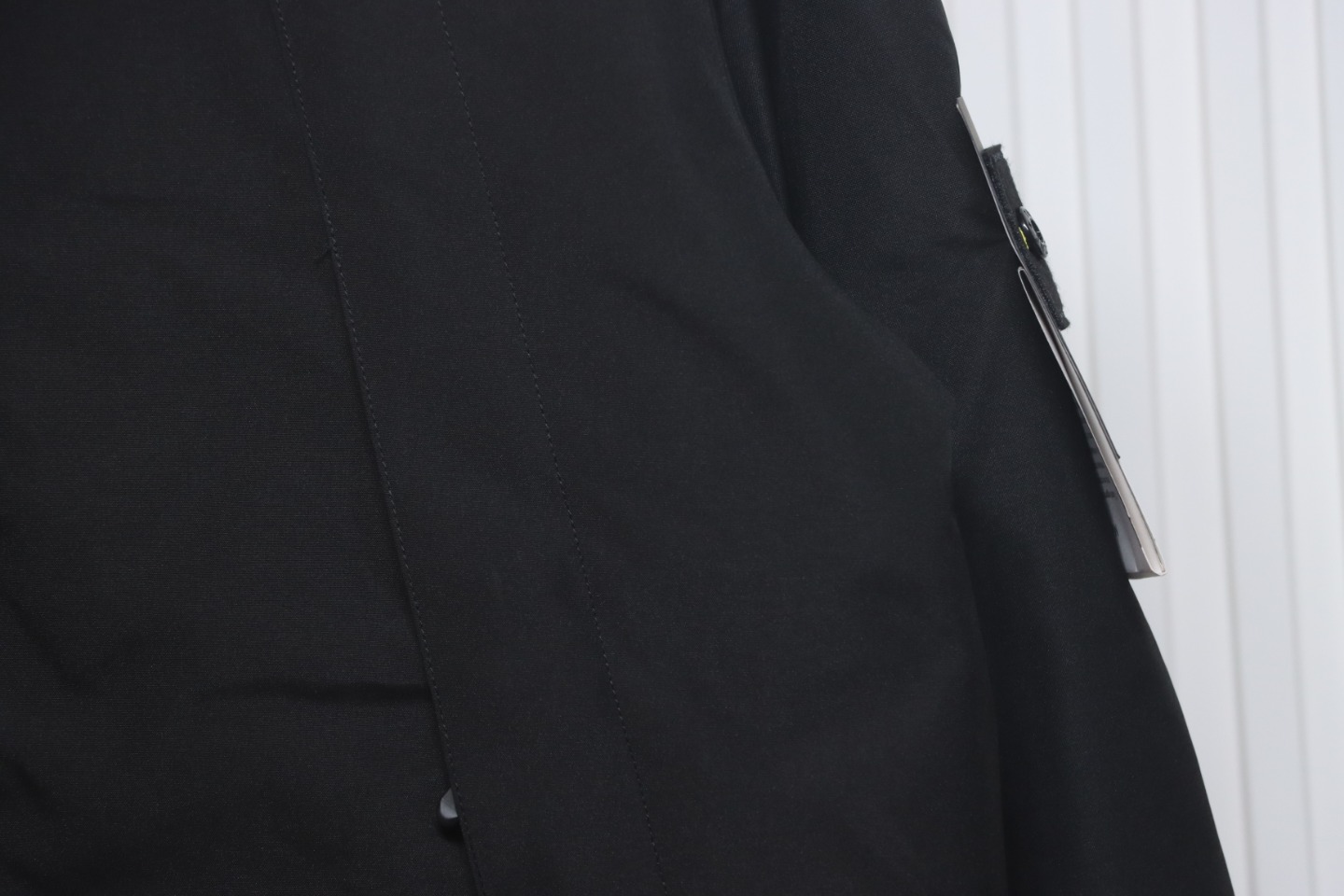 Stone Island Logo Armband Logo Solid Color Zip-Up Work Hooded Down Jacket