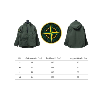 Stone Island Outdoor Arm Logo Jacket Zip-Up Jacket Green 02
