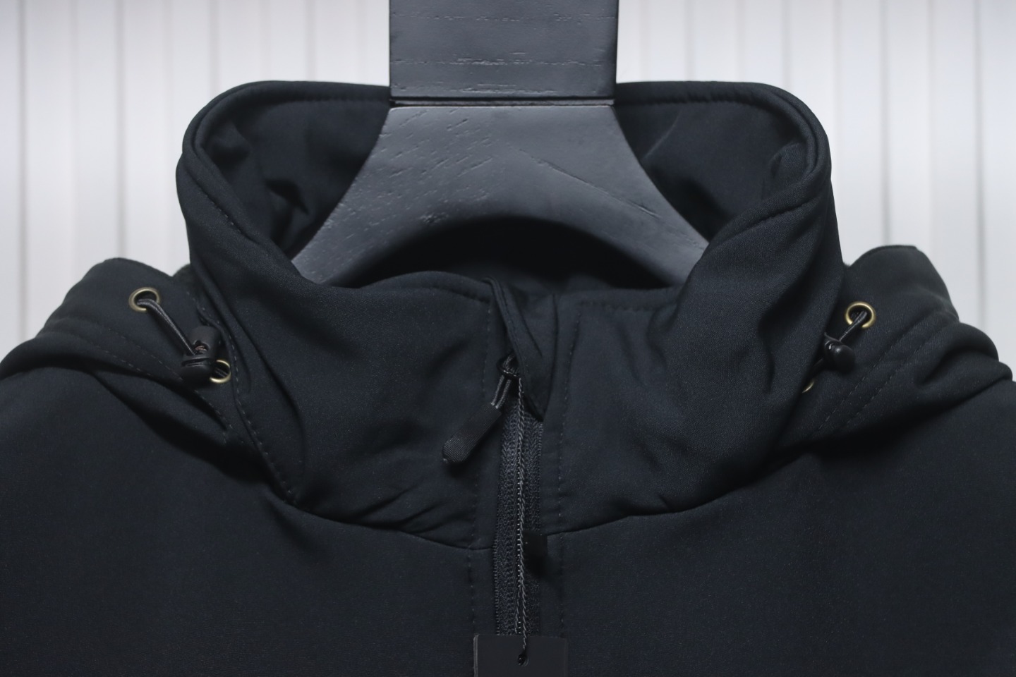 Stone Island Outdoor Arm Logo Jacket Zip-Up Jacket Black