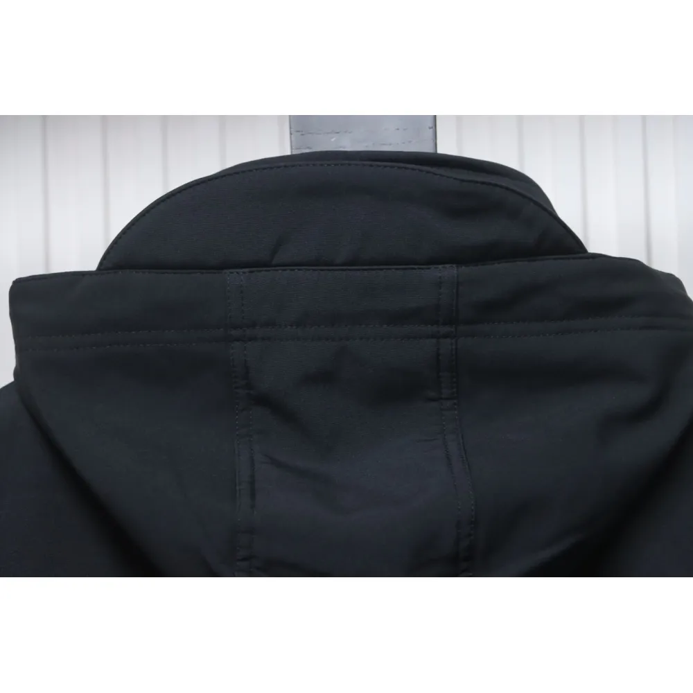 Stone Island Outdoor Arm Logo Jacket Zip-Up Jacket Black