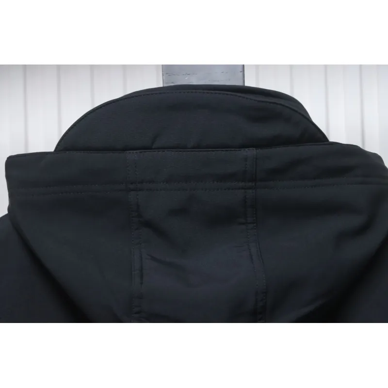 Stone Island Outdoor Arm Logo Jacket Zip-Up Jacket Black