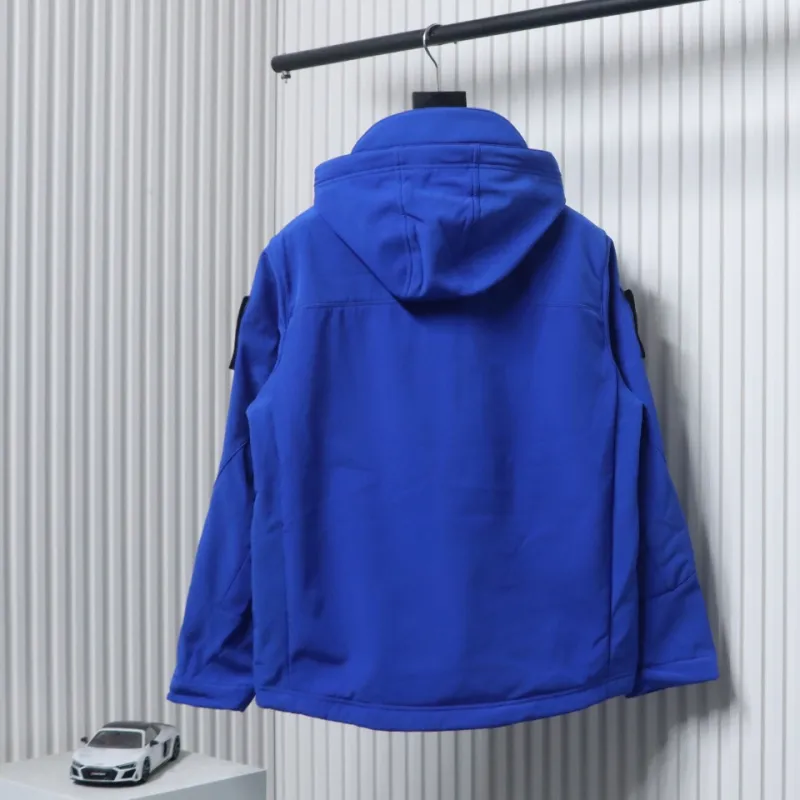 Stone Island Outdoor Arm Logo Jacket Zip-Up Jacket Blue