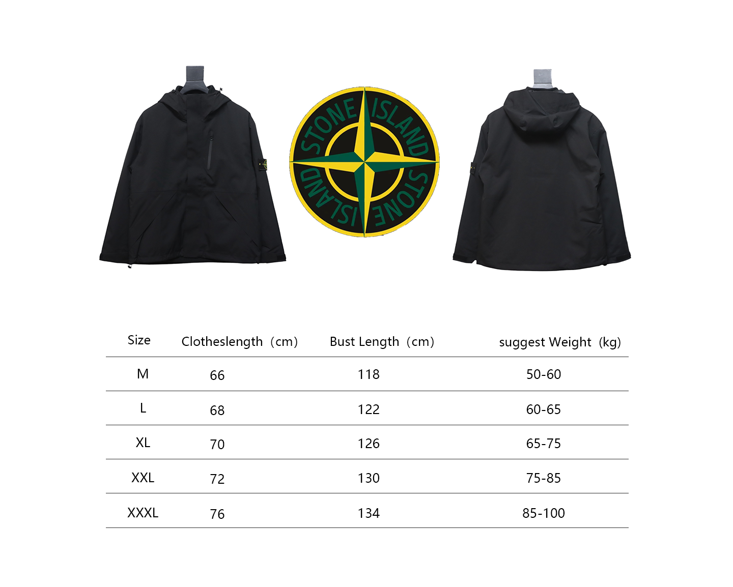 Stone Island Outdoor Skills Three-In-One Jacket Black