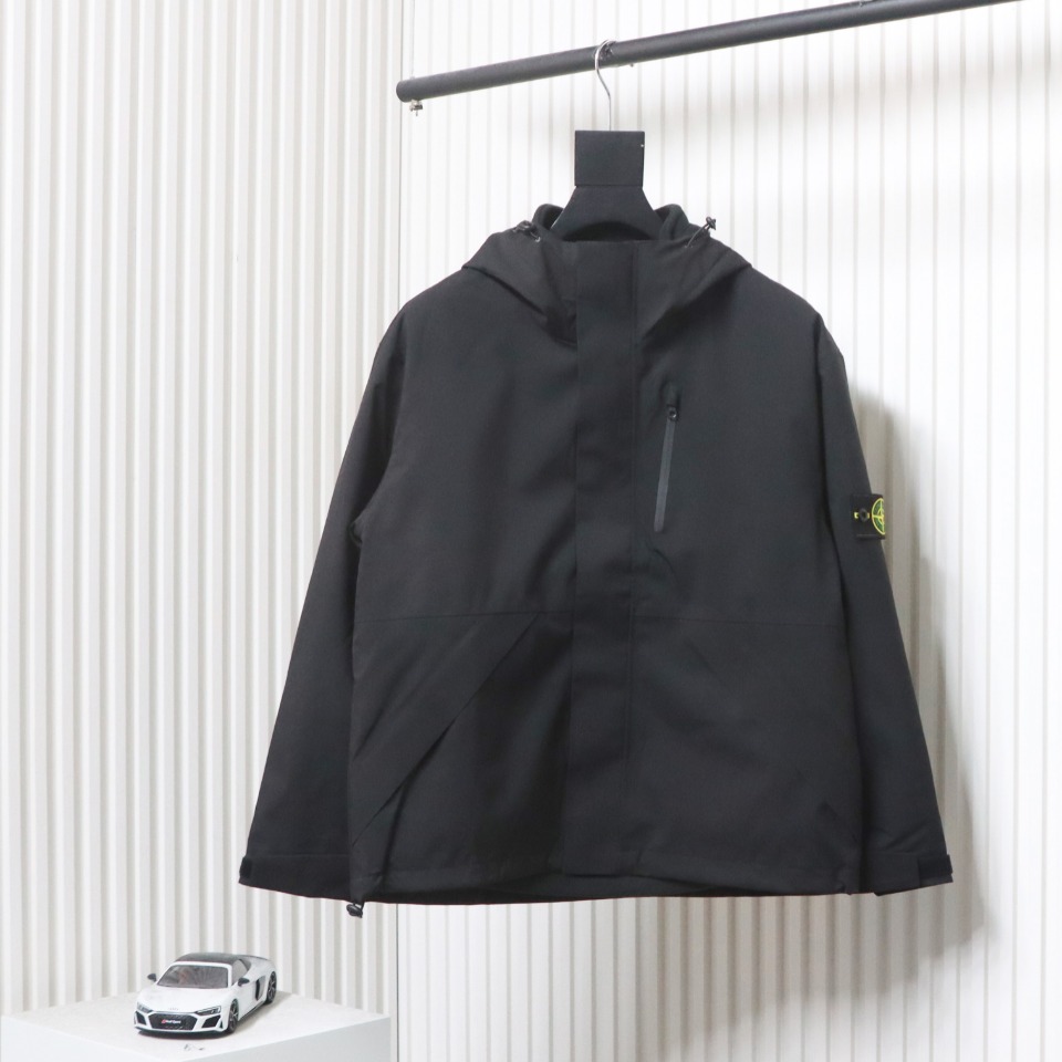Stone Island Outdoor Skills Three-In-One Jacket Black
