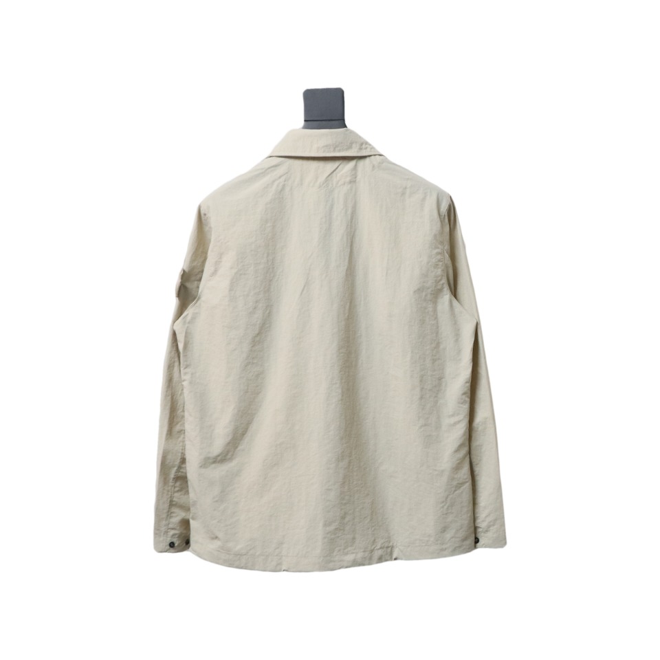 Stone Island Side Badge Ghost Shirt Zipper Multi-Pocket Jacket