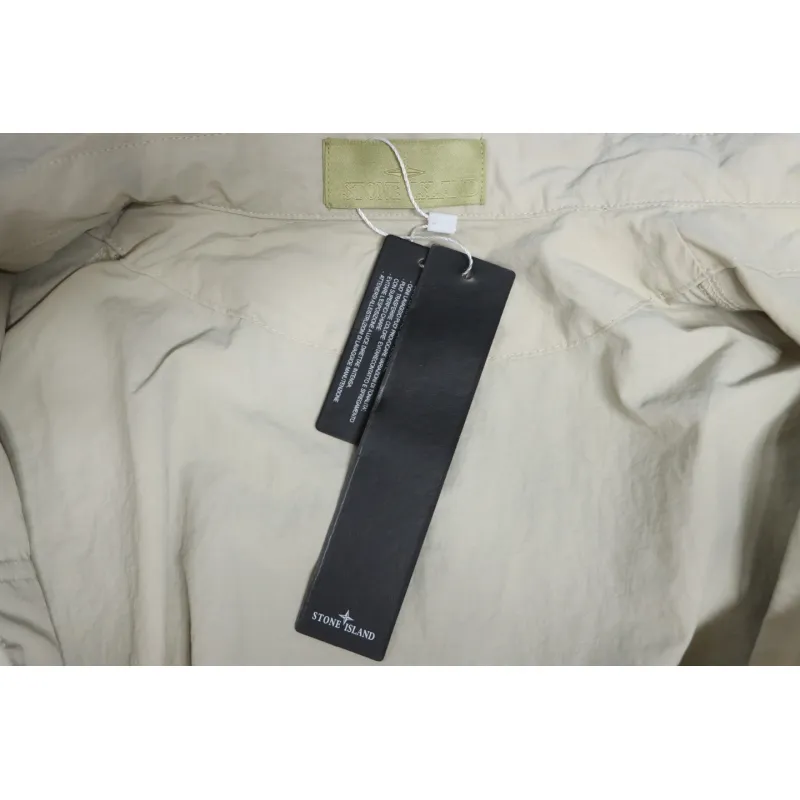 Stone Island Side Badge Ghost Shirt Zipper Multi-Pocket Jacket