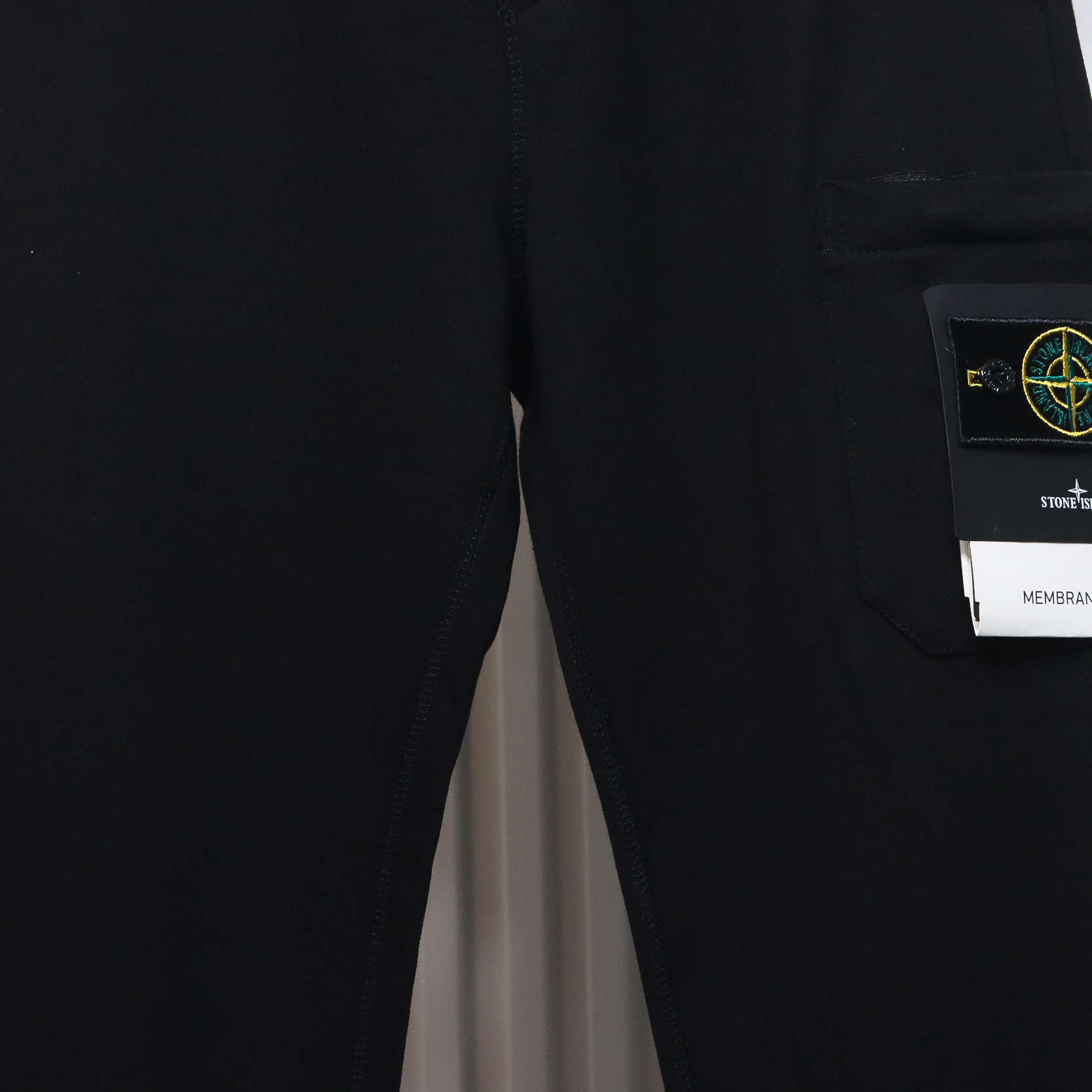 Stone Island Single Pocket Basic Badge Trousers Black
