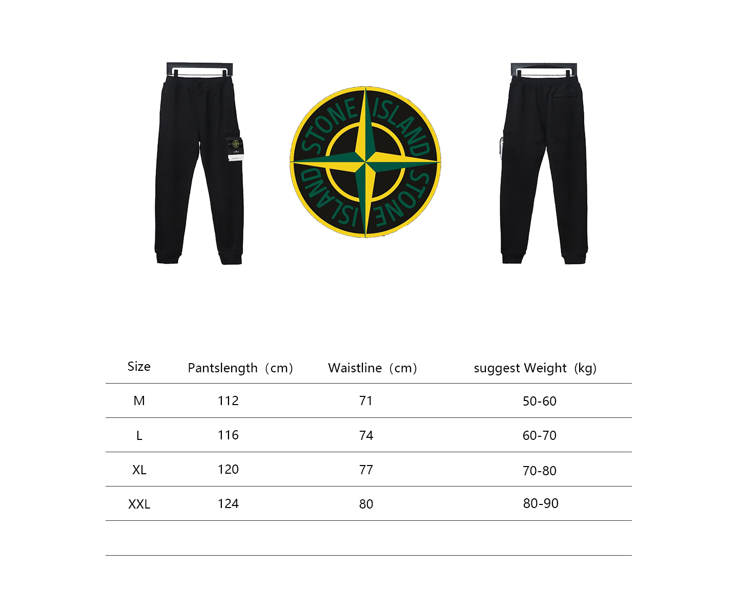 Stone Island Single Pocket Basic Badge Trousers Black