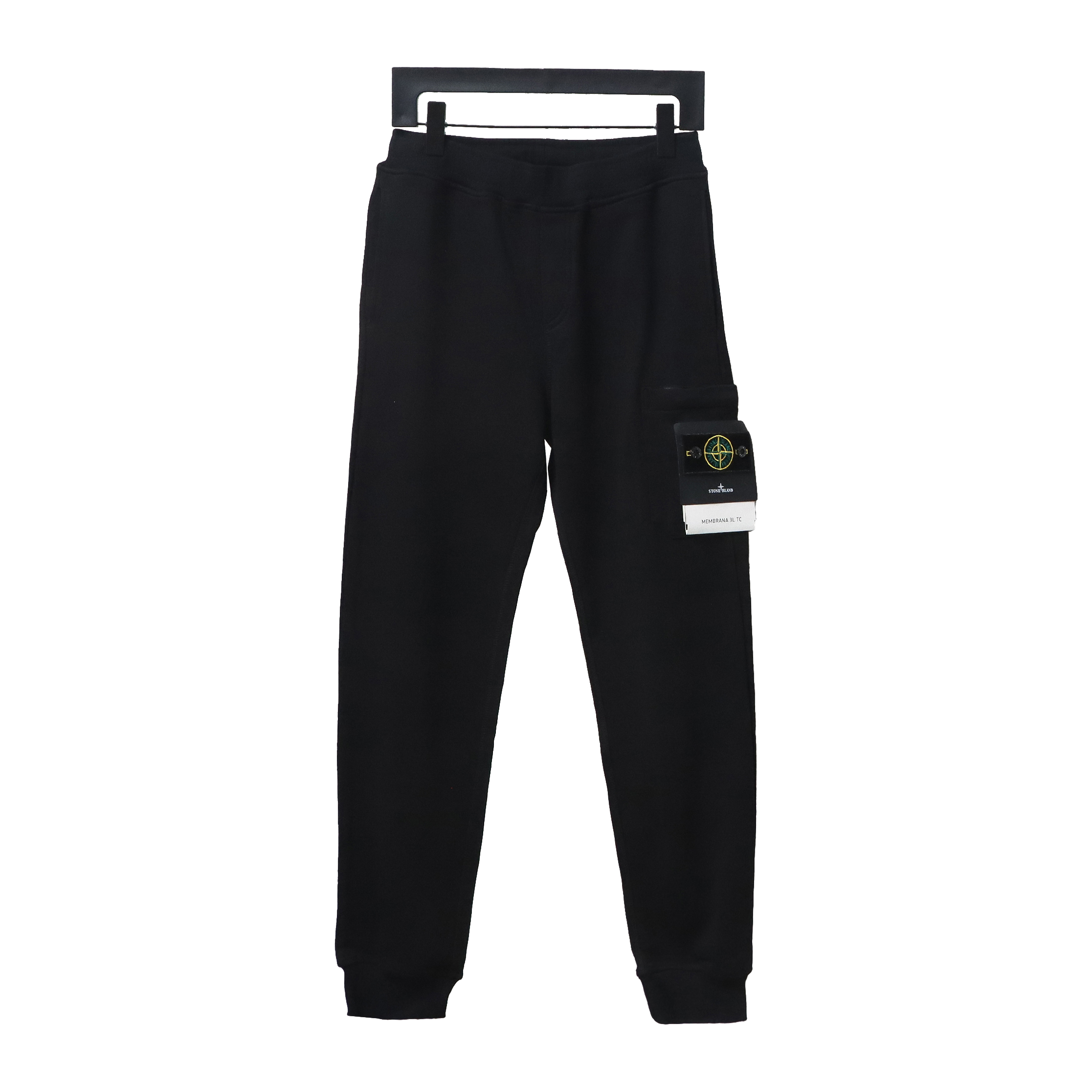 Stone Island Single Pocket Basic Badge Trousers Black