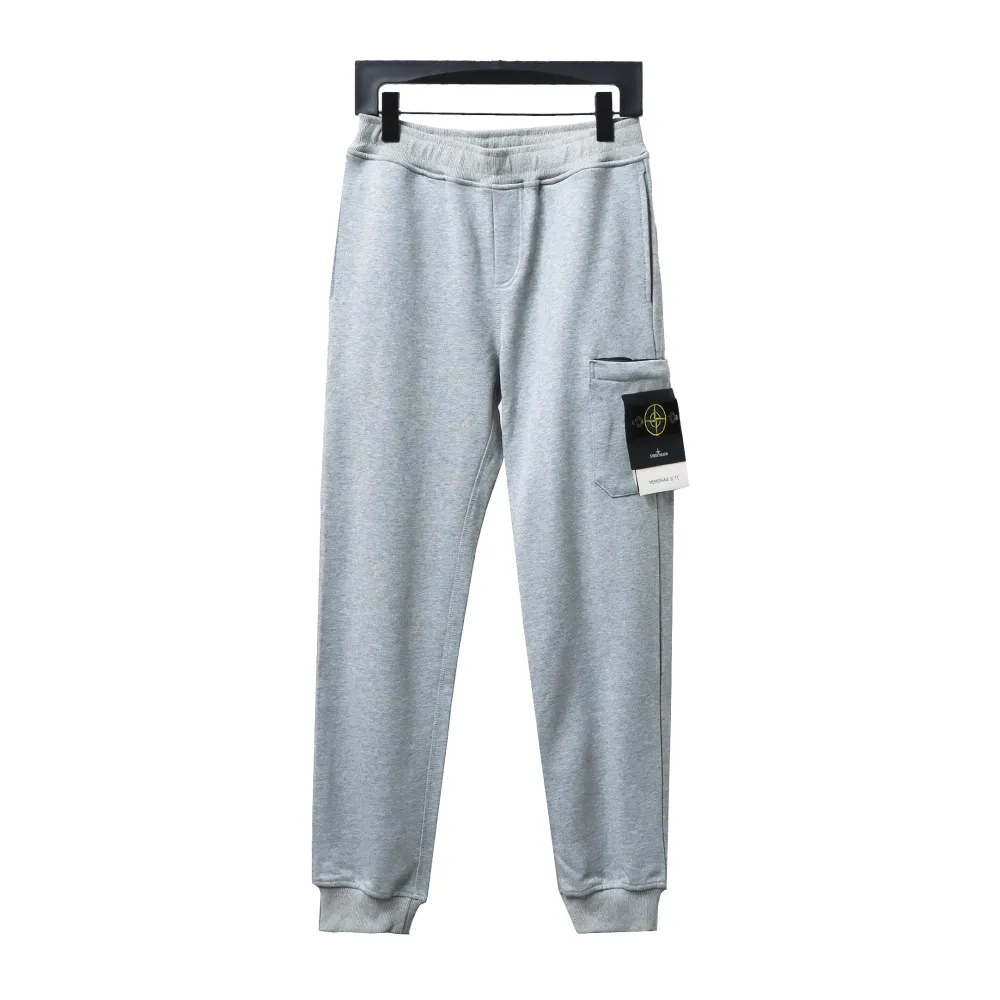 Stone Island Single Pocket Basic Badge Trousers Grey