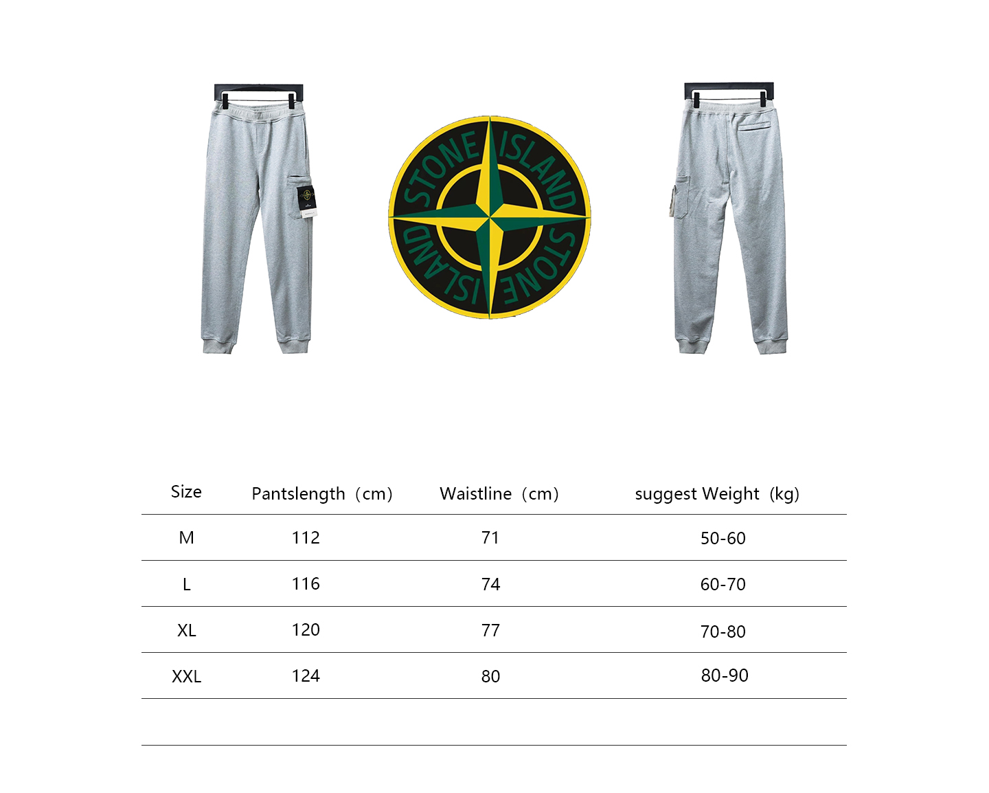 Stone Island Single Pocket Basic Badge Trousers Grey