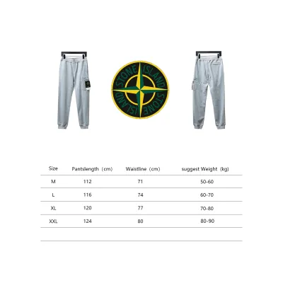 Stone Island Single Pocket Basic Badge Trousers Grey 02